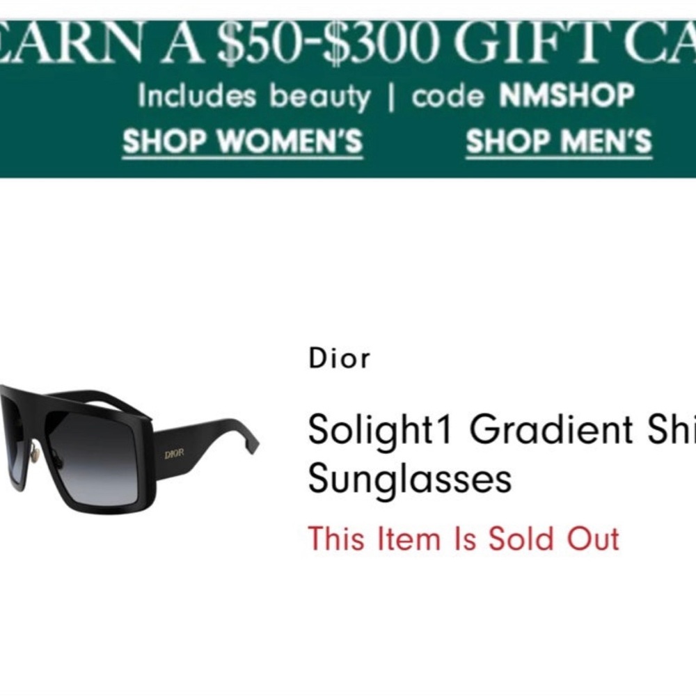 Dior. Black. Solight. Sunglasses.